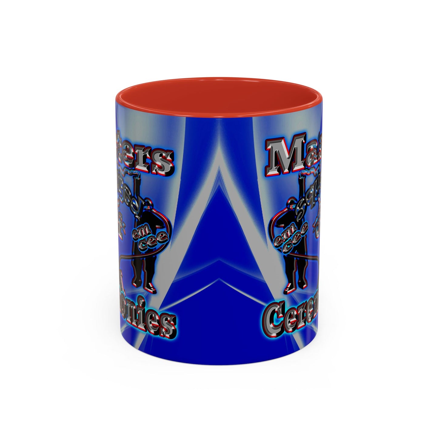 em cee squared - Accent Mug (blue-white wave)