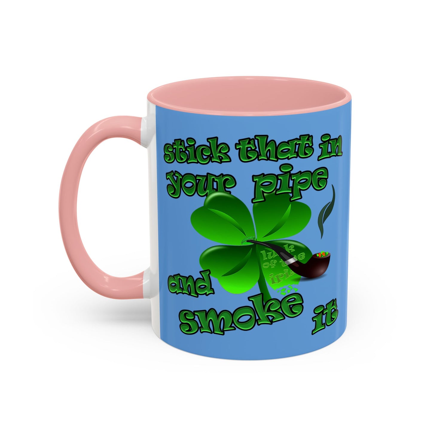 celtics logo - Accent Mug (light blue)