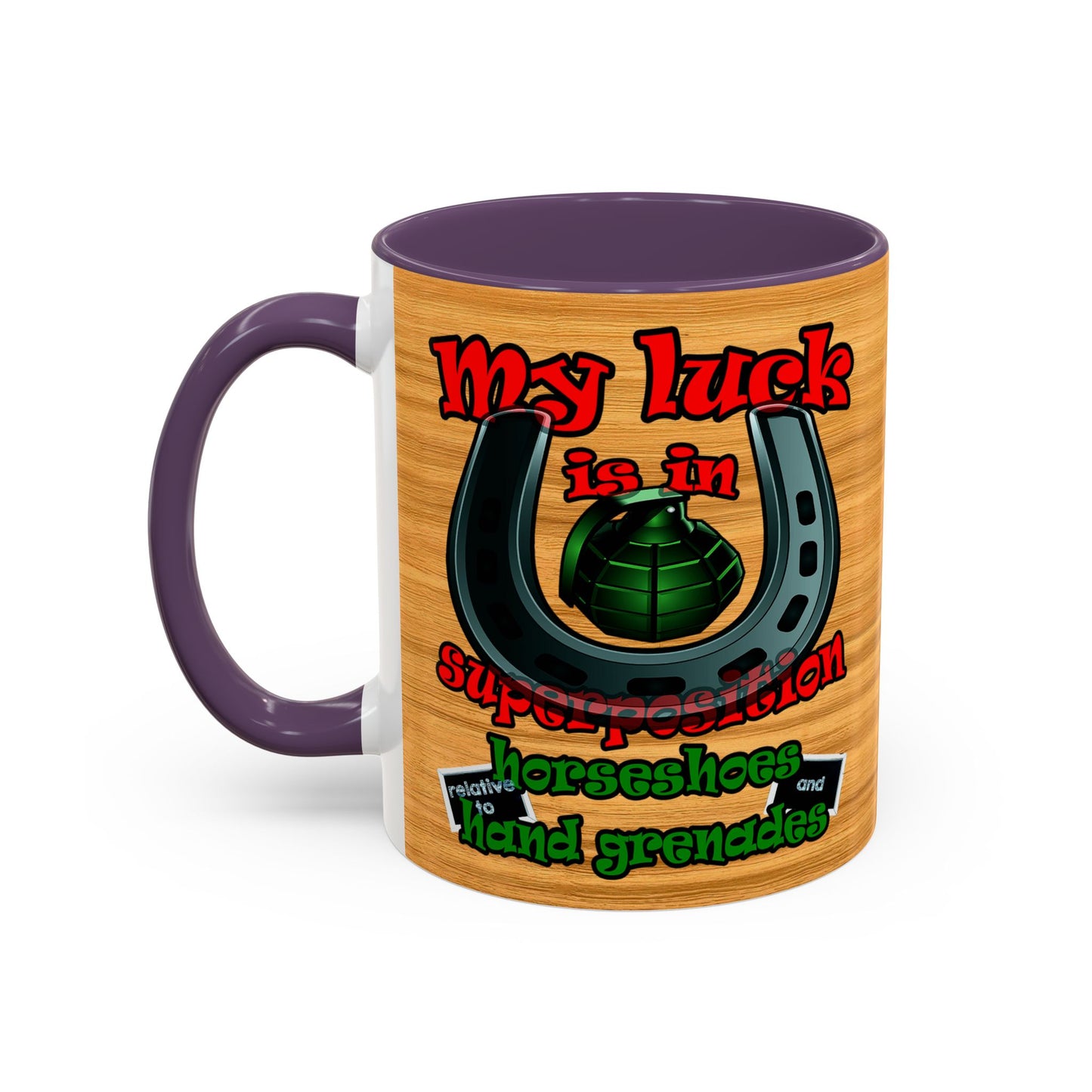 my luck - Accent Mug (butterscotch wood finish)
