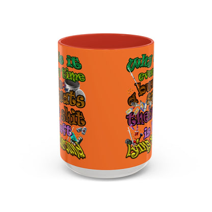 the bum's shit - Accent Mug (crusta)