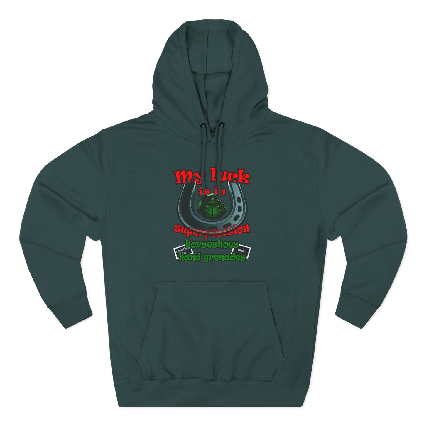 my luck - Three-Panel Fleece Hoodie