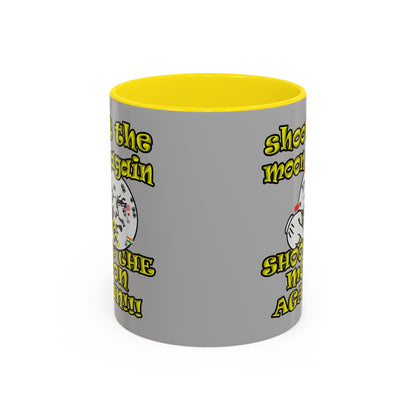 shoot the moon again - Accent Mug (light grey)