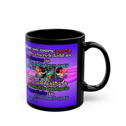 doggystyle - Black Mug (purple-pink wave)
