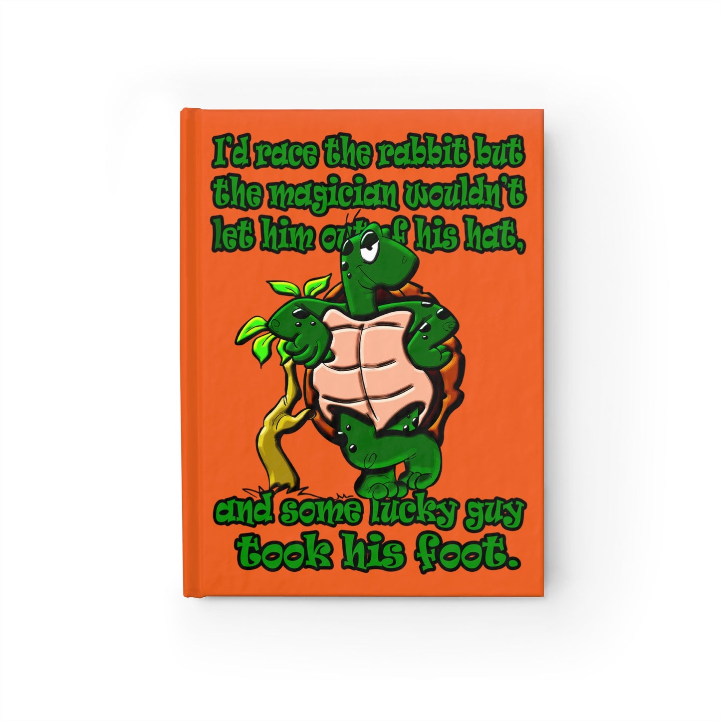 turtle race - journal-lined (orange)