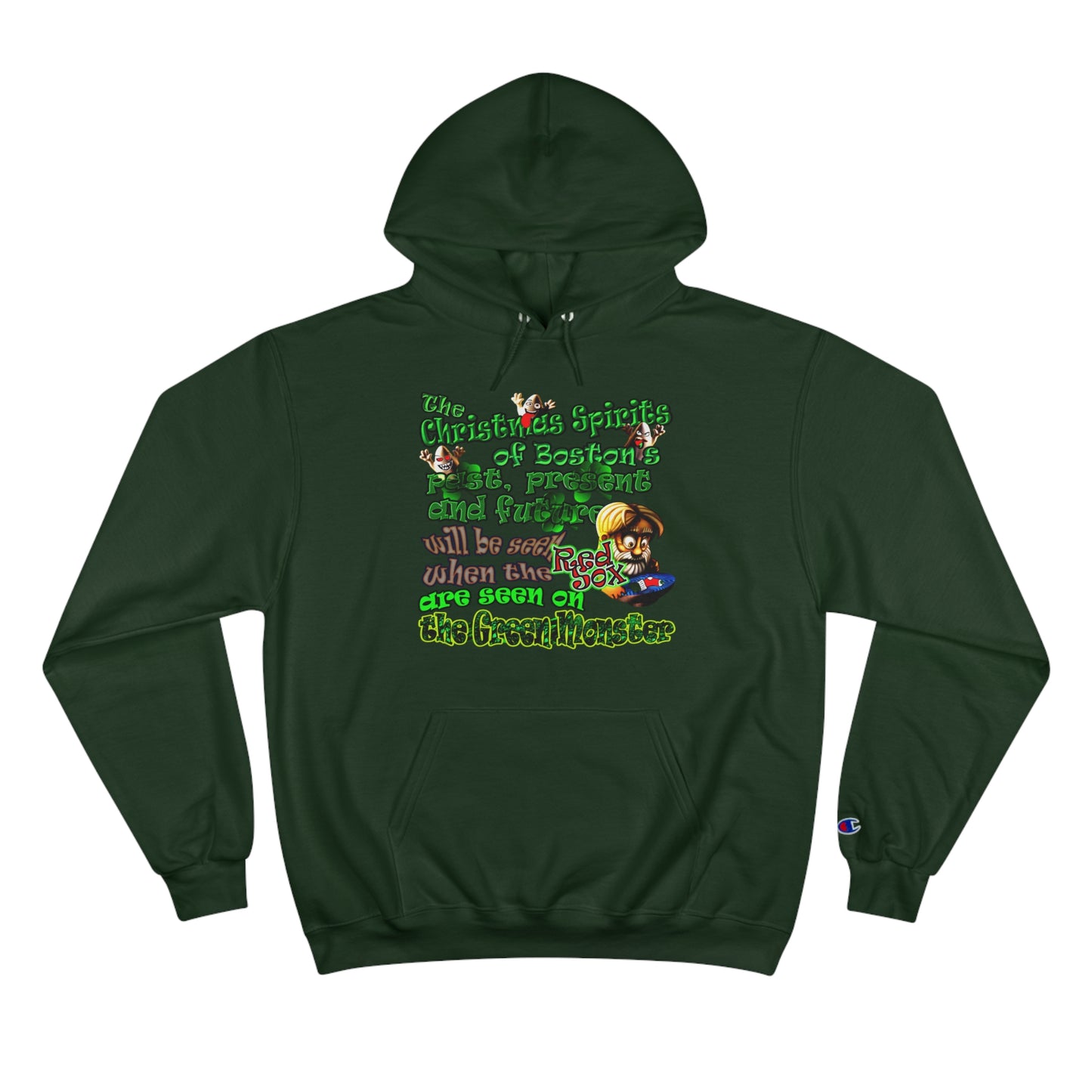 christmas spirits of boston - Champion Hoodie