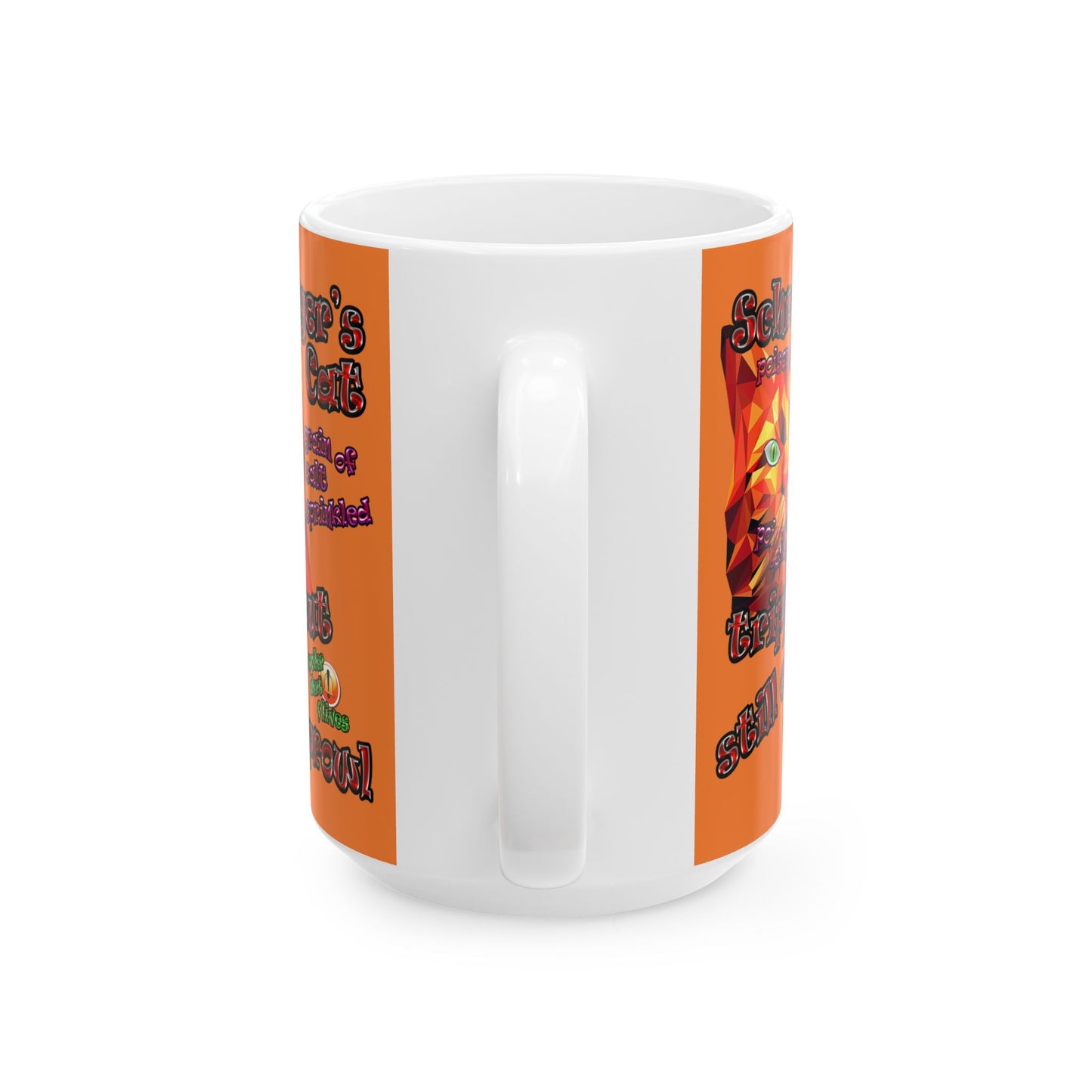 schrodinger's cat - White Mug (crusta)