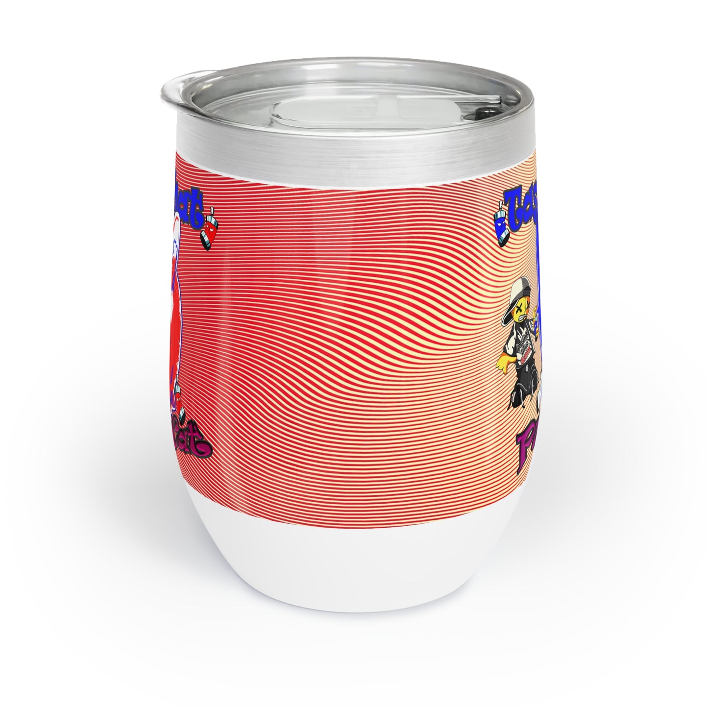 tag that - Chill Wine Tumbler (yellow-orange wave)