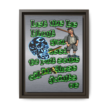 og - framed canvas art (brushed nickel)