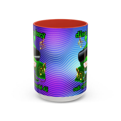 disc jockey - Accent Mug (purple wave)