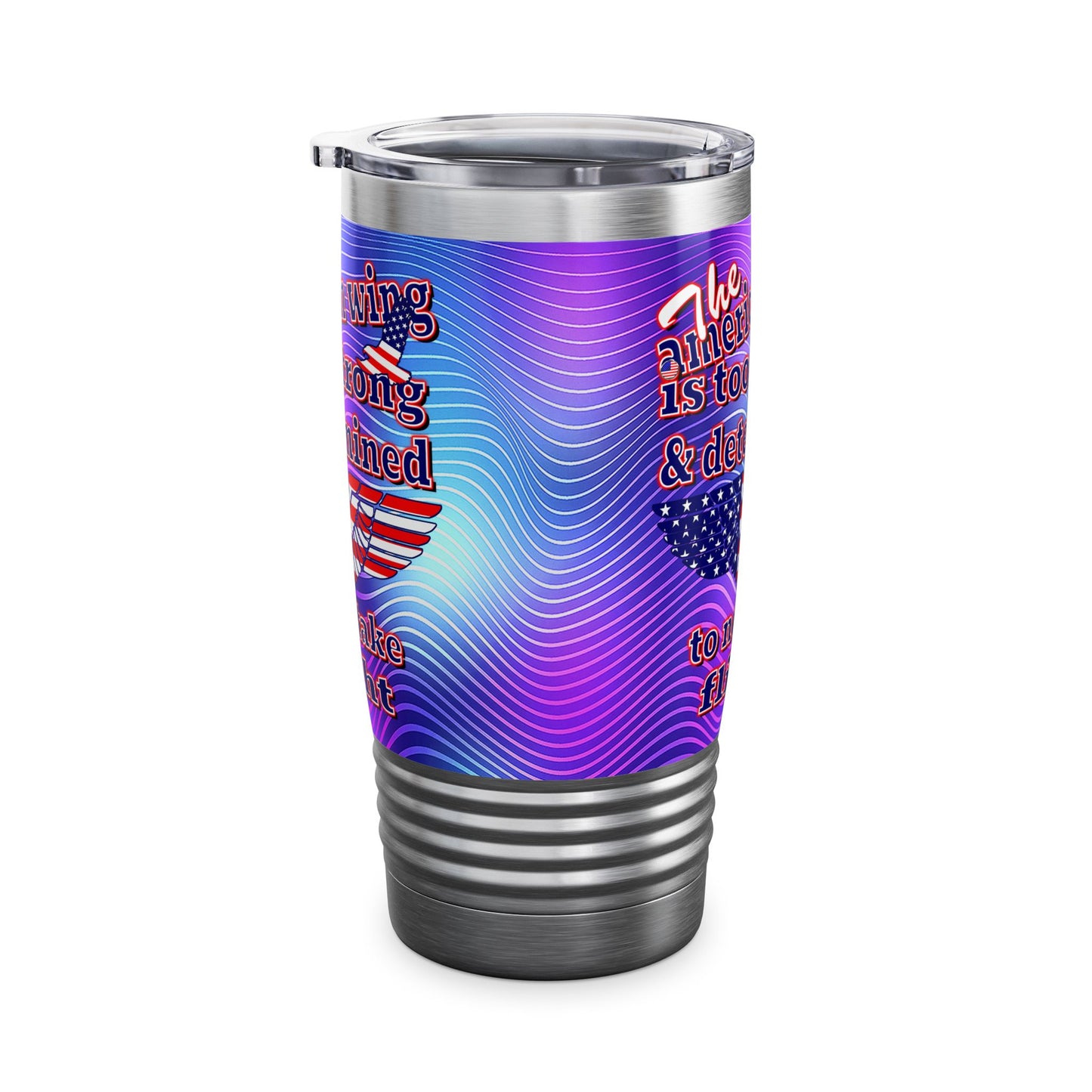 american wing - Ringneck Tumbler, 20oz (purple wave)