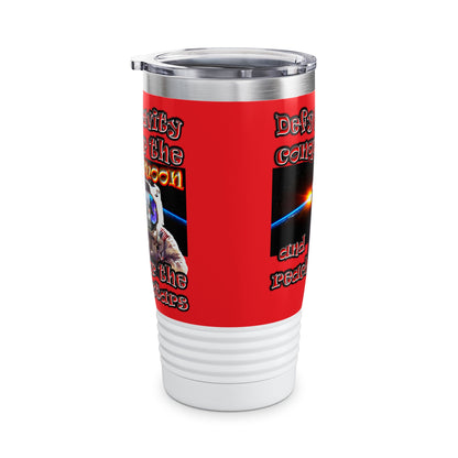 defy conquer reach - Ringneck Tumbler, 20oz (red)