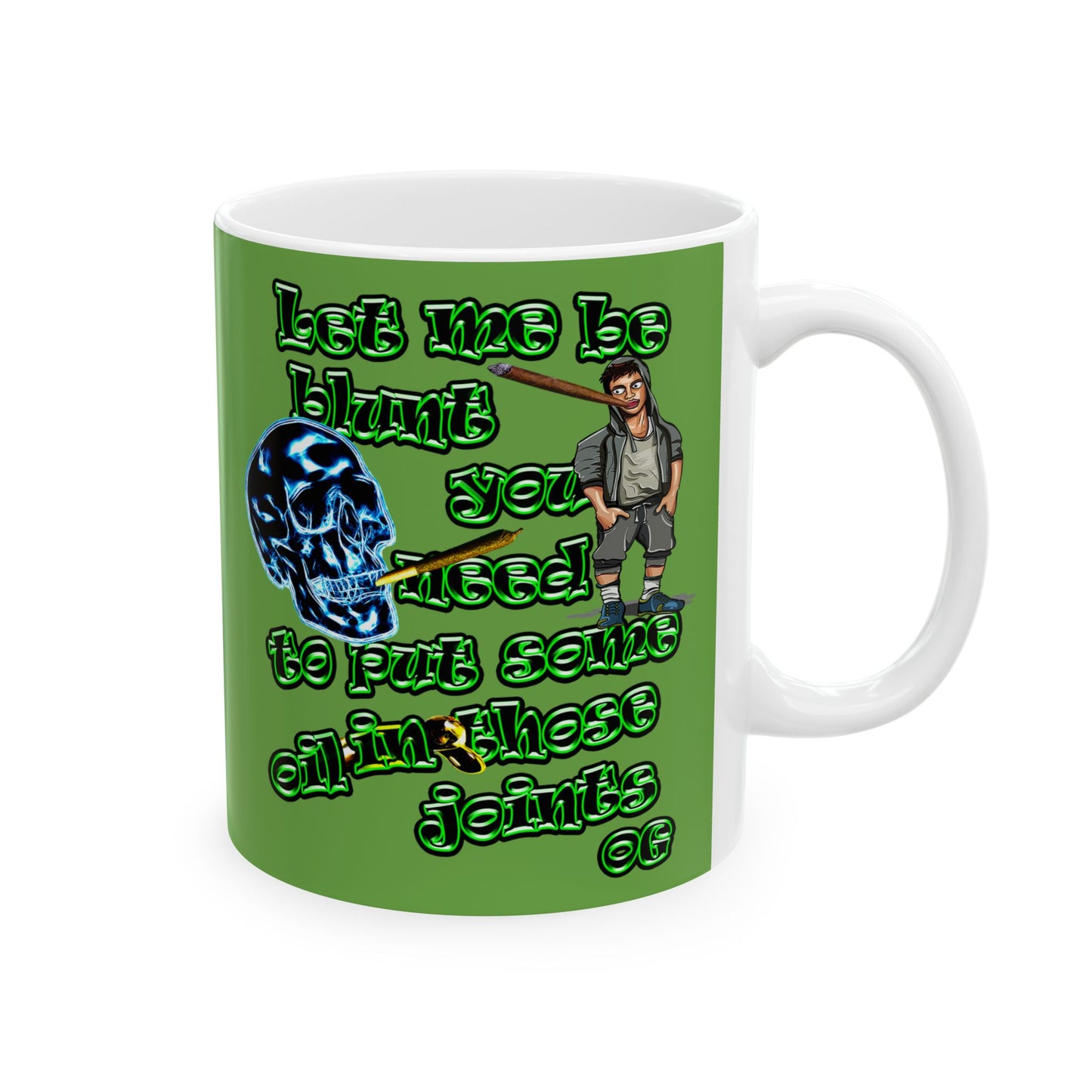 og - White Mug (green)