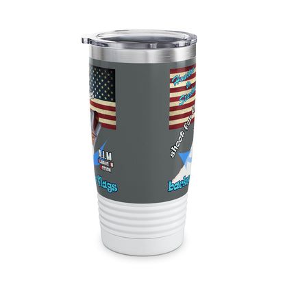shoot for the stars - Ringneck Tumbler, 20oz (dark grey)