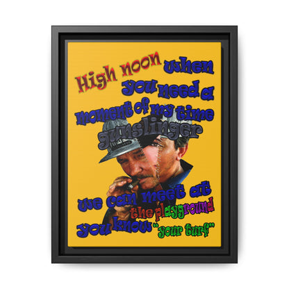 high noon - framed canvas art (yellow)