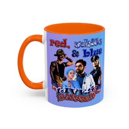 rw&b lives matter - Accent Mug (light blue-purple wave)