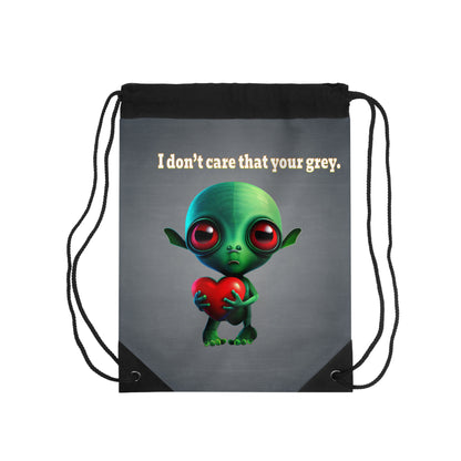 I don't care that your grey - Drawstring Bag (grey-light grey)