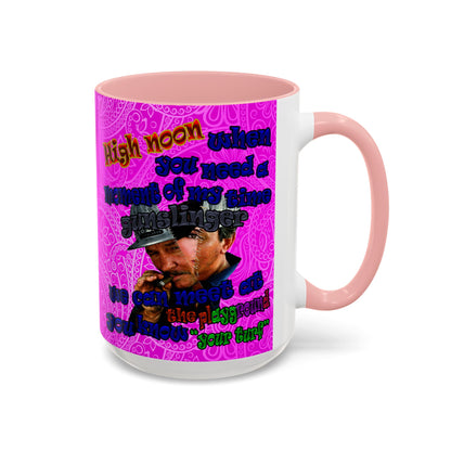 high noon - Accent Mug (pink swirl)