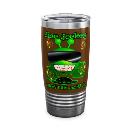disc jockey - Ringneck Tumbler, 20oz (brown)