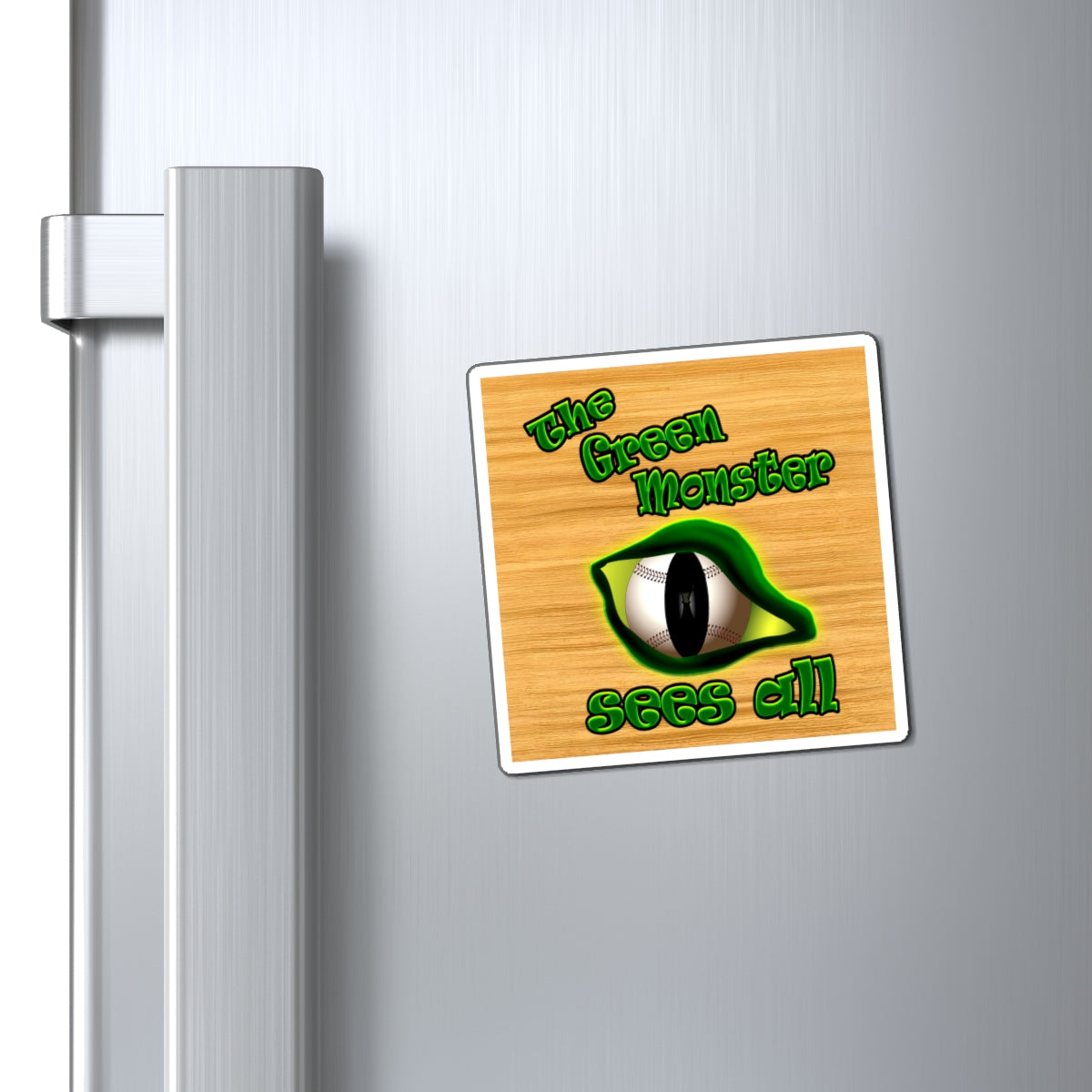green monster - Magnets - (butterscotch wood finish)