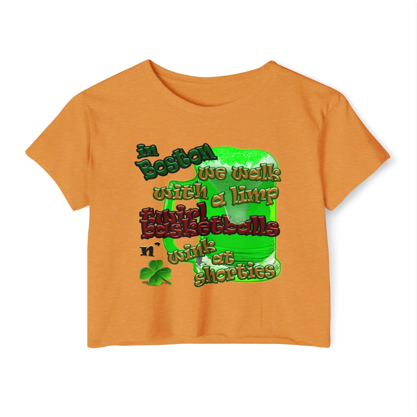 celtics logo - Women's Festival Crop Top