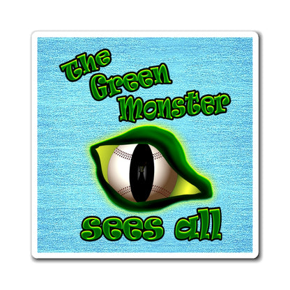 green monster - Magnets - (faded blue)