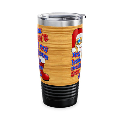 santa's shoes - Ringneck Tumbler, 20oz (butterscotch wood finish)