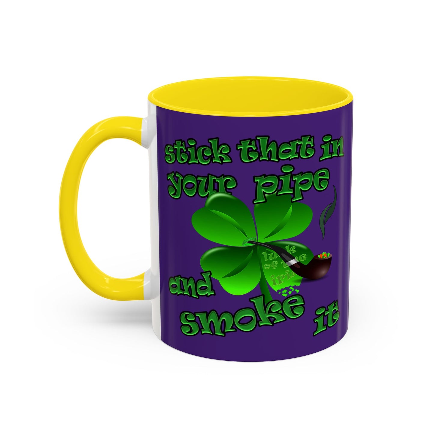 celtics logo - Accent Mug (purple)