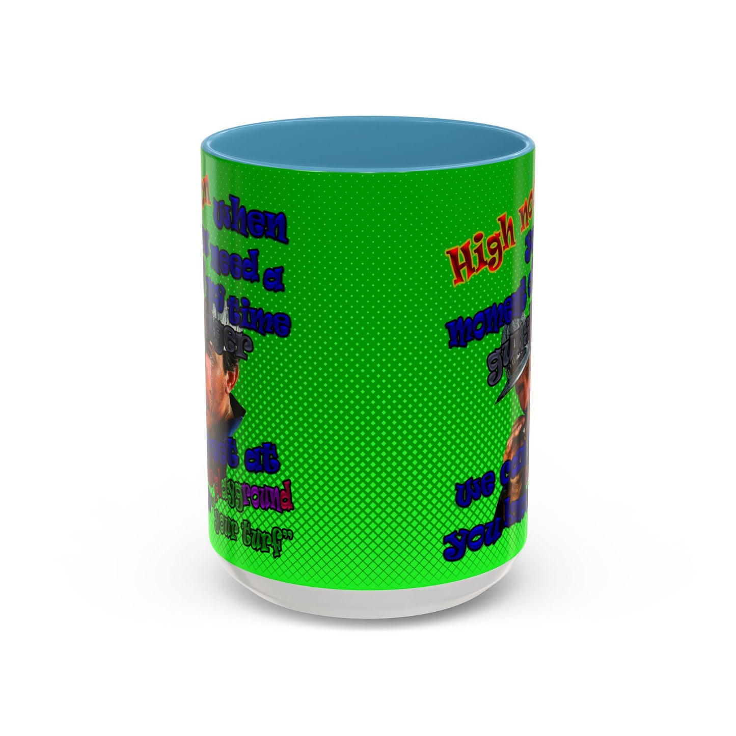 high noon - Accent Mug (logo green)