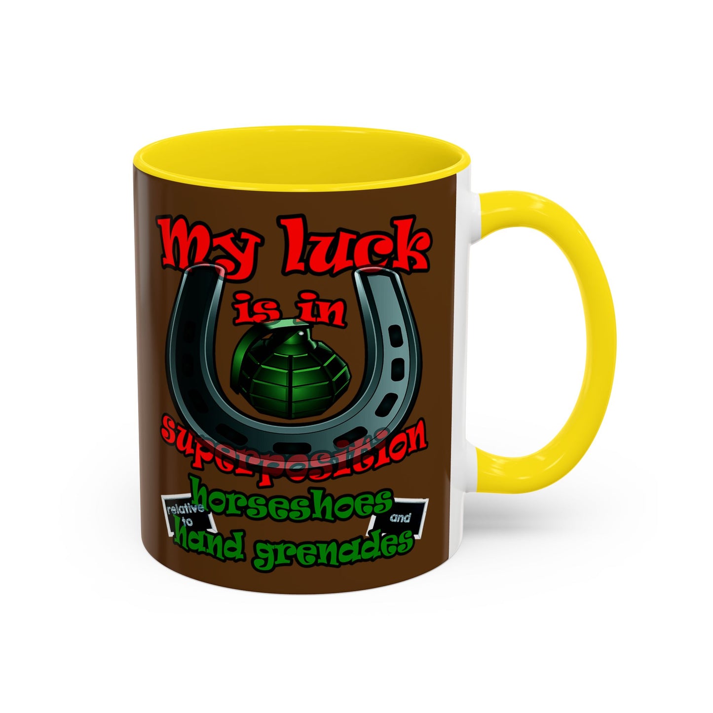 my luck - Accent Mug (brown)
