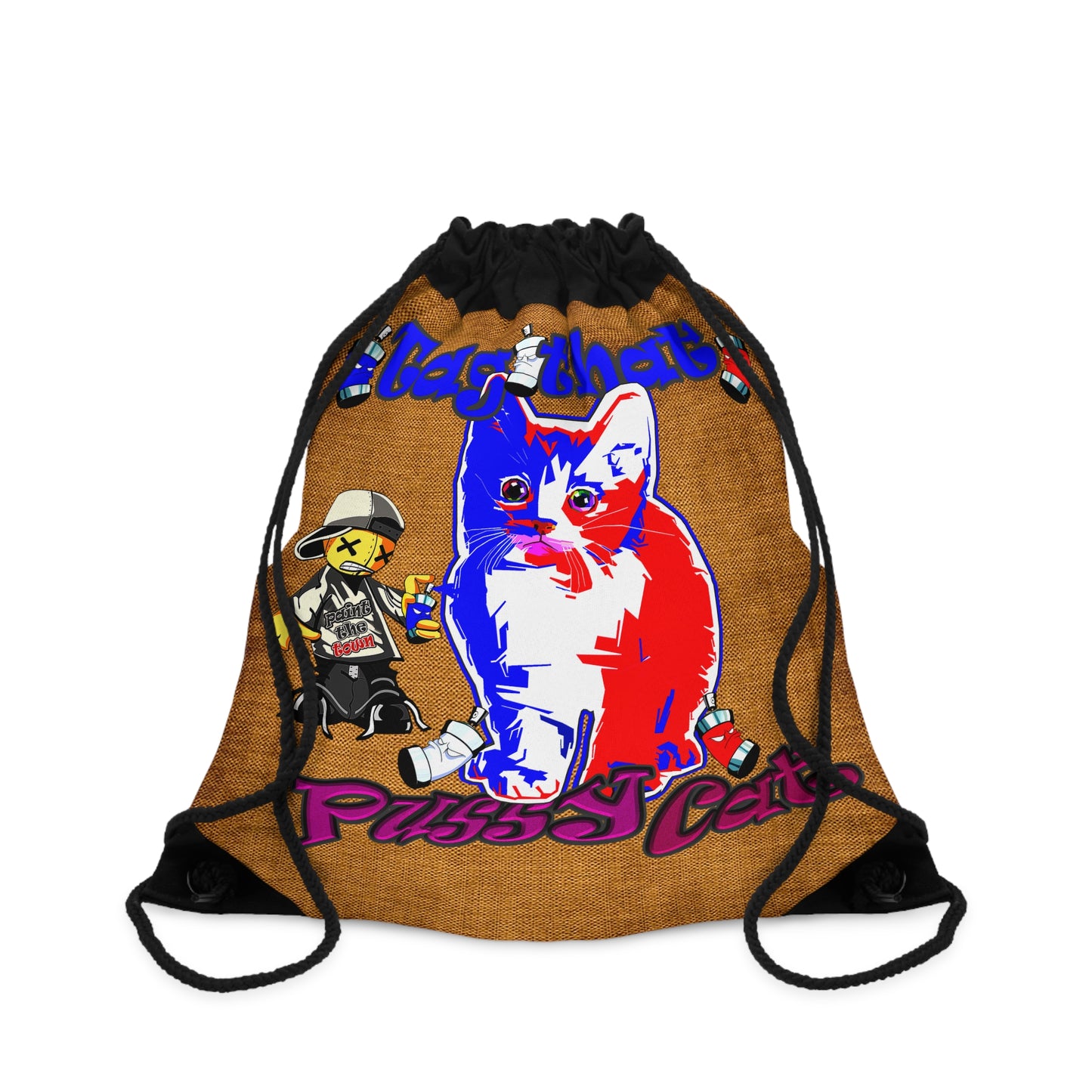 tag that - Drawstring Bag (dichromatic brown papyrus)
