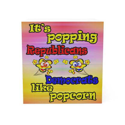 popping like popcorn - note cube (color blur)