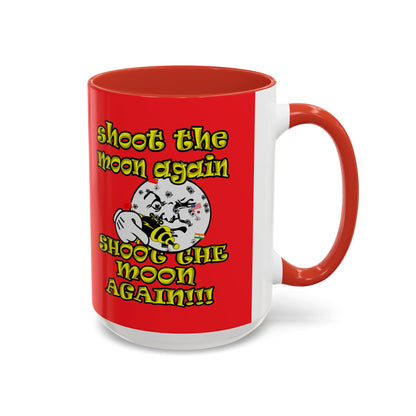 shoot the moon again - Accent Mug (red)