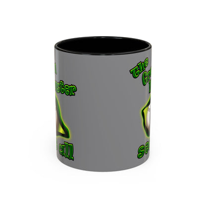 green monster - Accent Mug (grey)