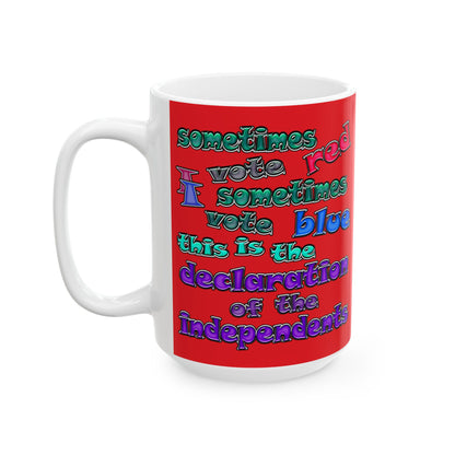 declaration of the independents - White Mug (red)