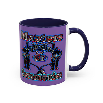 em cee squared - Accent Mug (light purple)