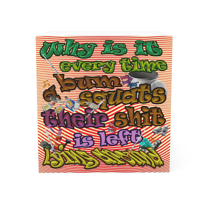 the bum's shit - note cube (yellow-orange wave)