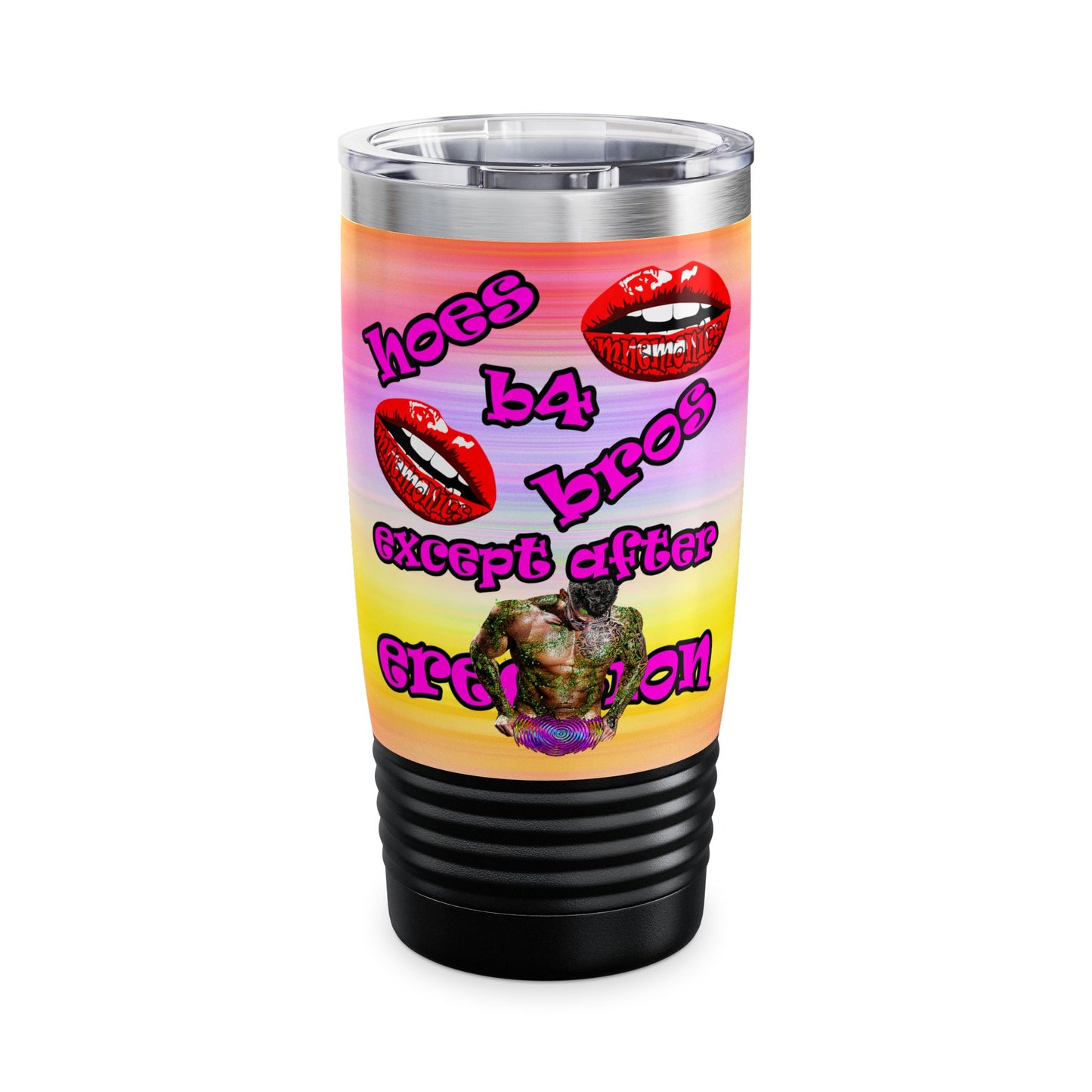 hoes b4 bros - Ringneck Tumbler, 20oz (color blur)