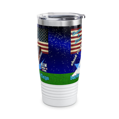 shoot for the stars - Ringneck Tumbler, 20oz ('snoops' background)