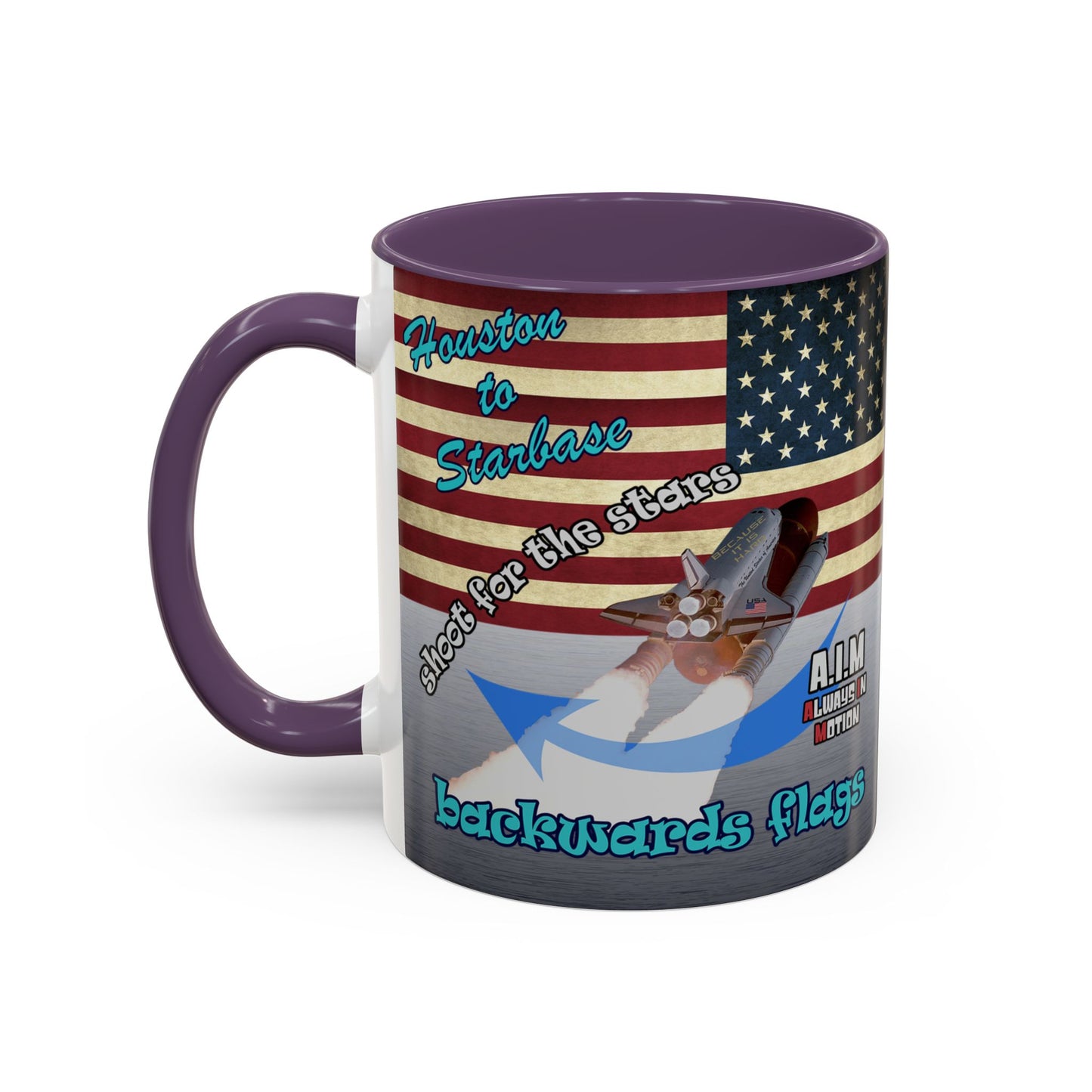 shoot for the stars - Accent Mug (brushed nickel)