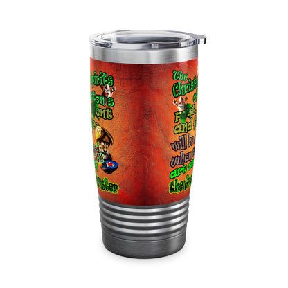 christmas spirits of boston - Ringneck Tumbler, 20oz (burnt orange)