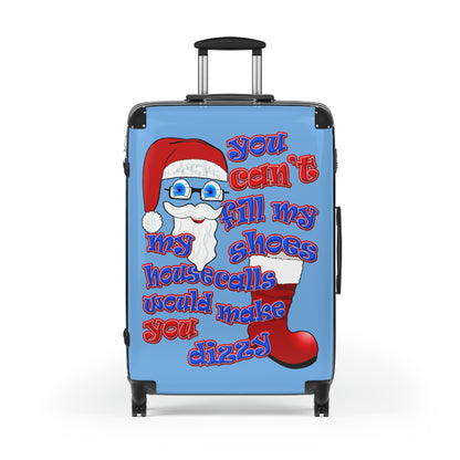 santa's shoes - Suitcase (light blue)
