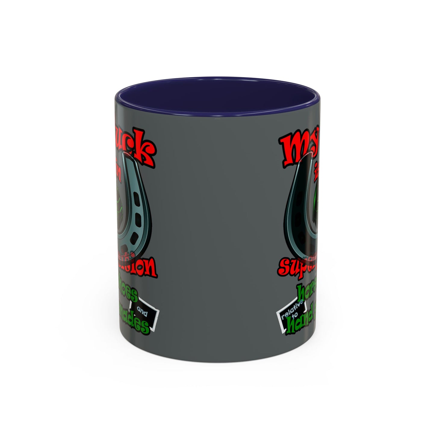 my luck - Accent Mug (dark grey)