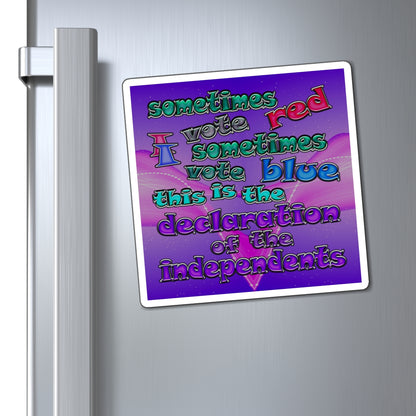 declaration of the independents - Magnets - (purple-pink wave)