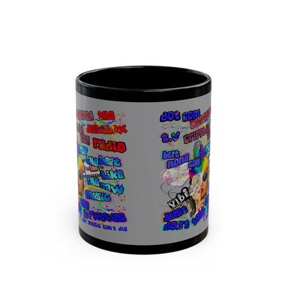 drop the beat - Black Mug (grey)