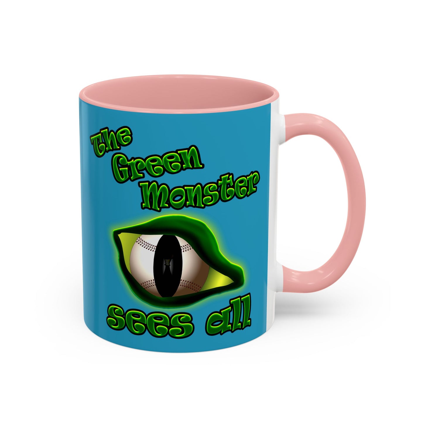 green monster - Accent Mug (turquoise)