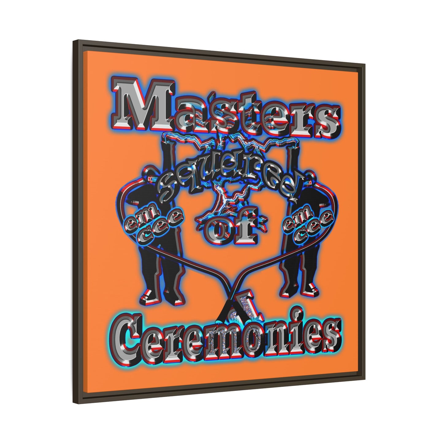em cee squared - framed canvas art (crusta)
