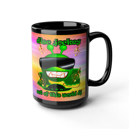 disc jockey - Black Mug (color blur)