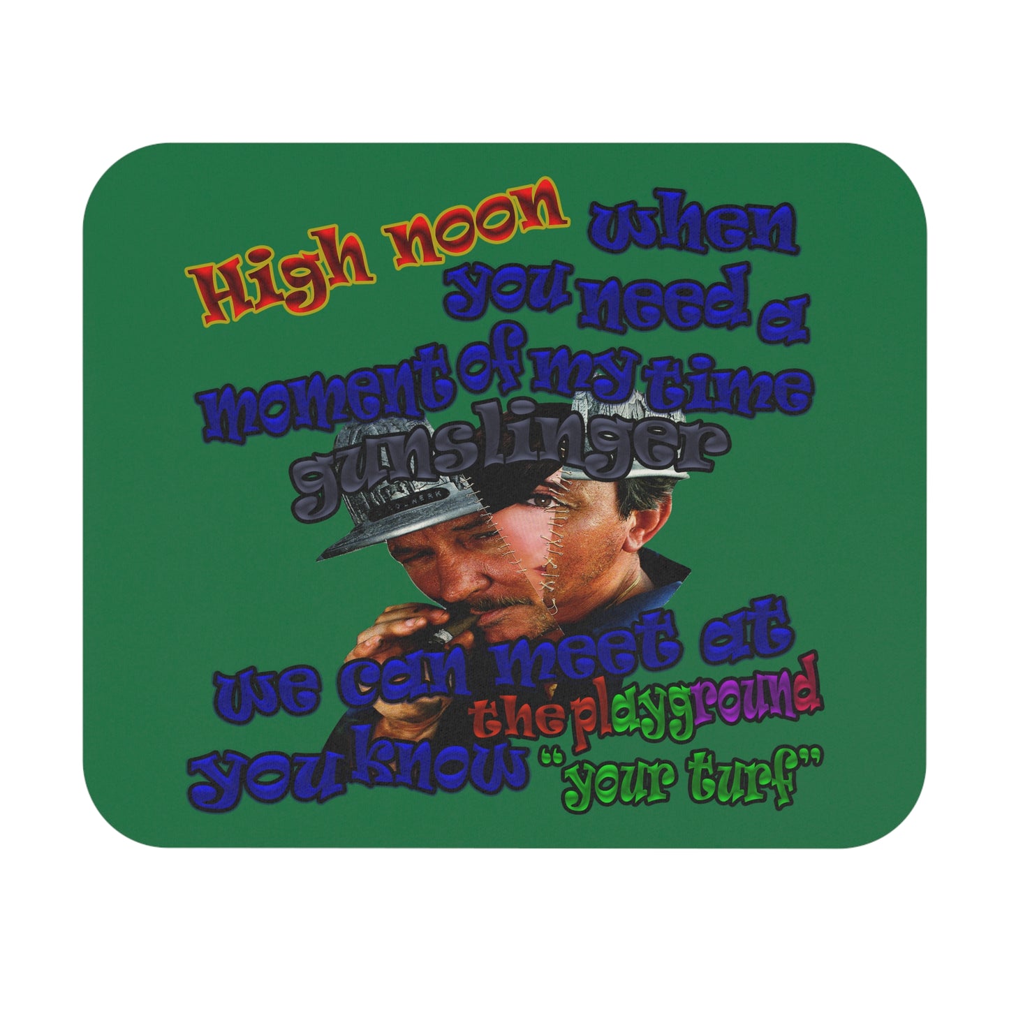 high noon - Mouse Pad (Rectangle) (dark green)