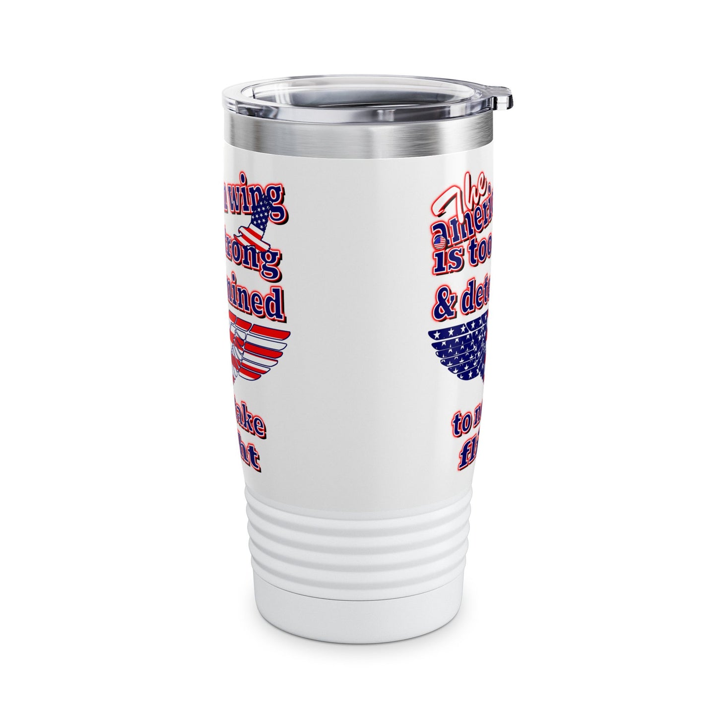 american wing - Ringneck Tumbler, 20oz (white)