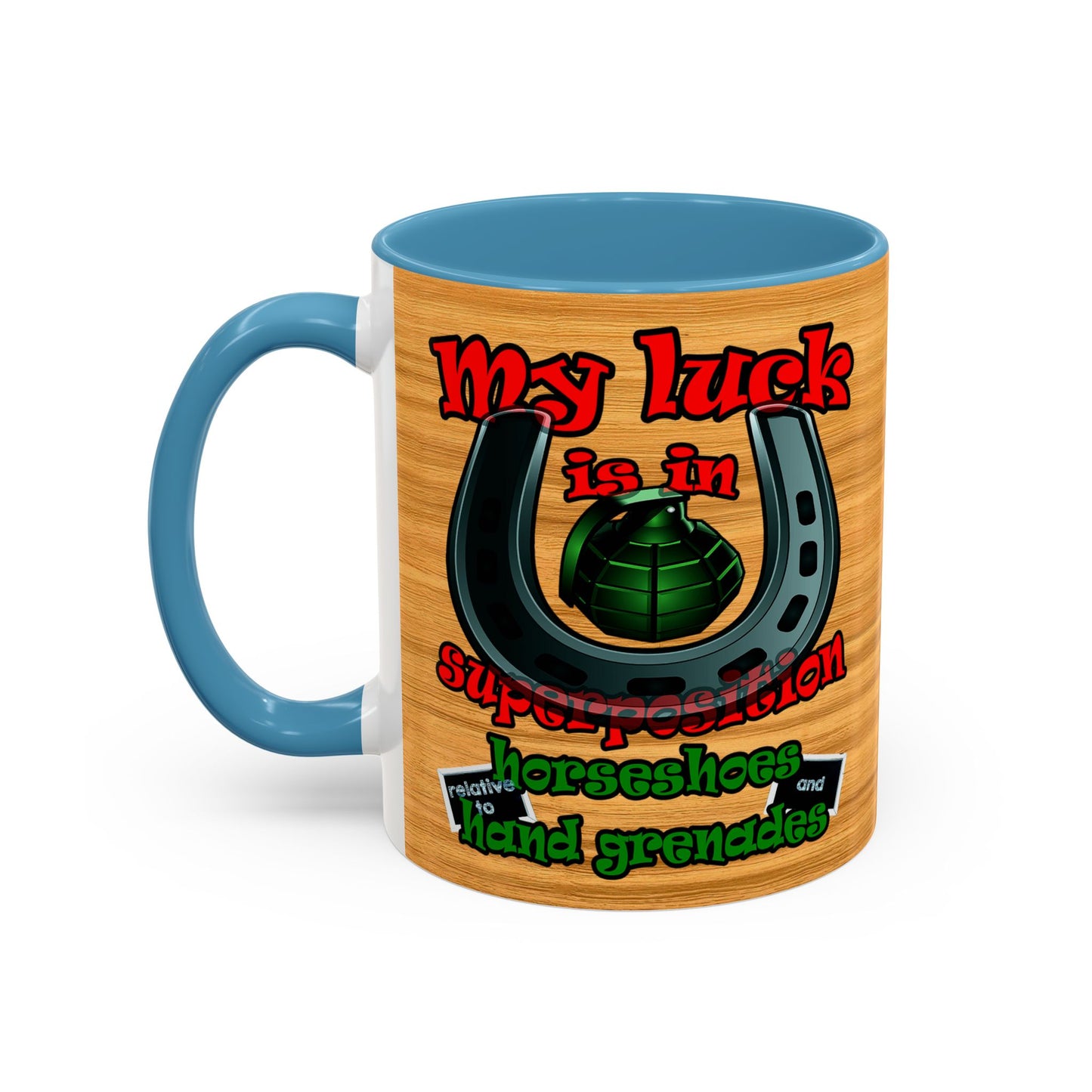 my luck - Accent Mug (butterscotch wood finish)